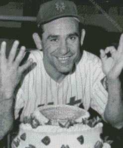 Monochrome Yogi Berra Diamond Paintings