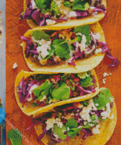 Black Bean Tacos Diamond Paintings