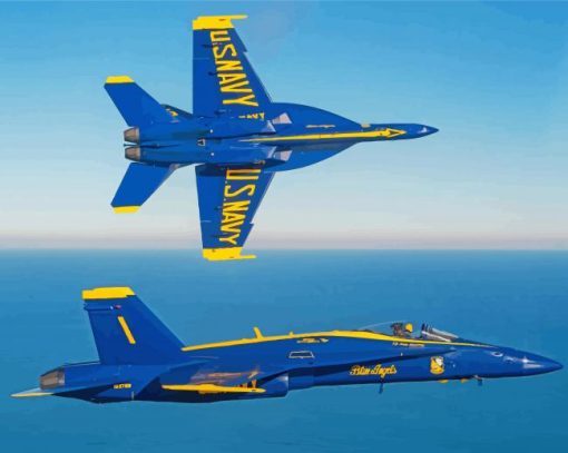 Blue Angels Thunderbird Diamond Paintings