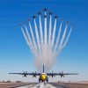 Blue Angels Thunderbird Jets Diamond Paintings