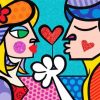 Britto Heart Couple Diamond Paintings