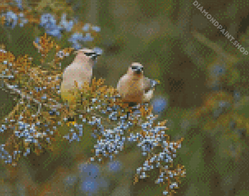 Cedar Tree With Bird Diamond Paintings