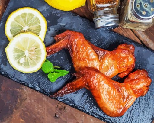 Chicken Wings With Lemon Diamond Paintings