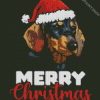 Christmas Daschund Diamond Paintings