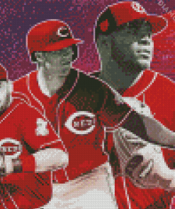 Cincinnati Reds Baseball Diamond Paintings