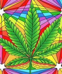 Colorful Marijuana Diamond Paintings