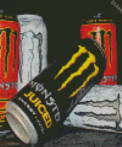 Colorful Energy Drinks Diamond Paintings