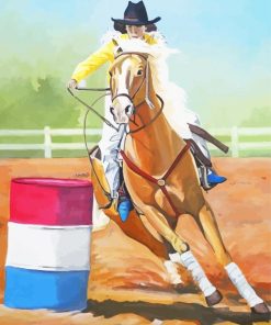 Cool Barrel Racing Diamond Paintings