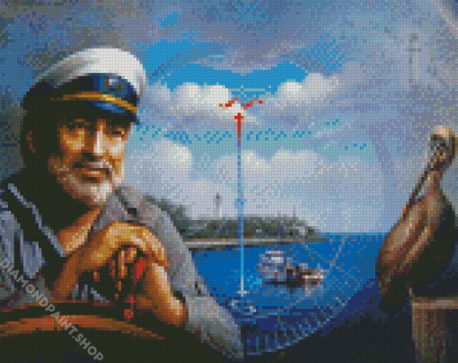 Cool Sea Captain Diamond Paintings