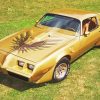 Golden Trans Am Diamond Paintings