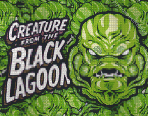 Creature Black Lagoon Poster Piamond Paintings