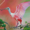 Cute Roseau Spoonbill Diamond Paintings