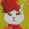 Cute Victorian Cat Diamond Paintings