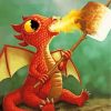 Cute Baby Dragon Diamond Paintings