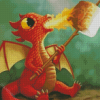 Cute Baby Dragon Diamond Paintings