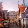 Diagon Alley Buildings Diamond Paintings