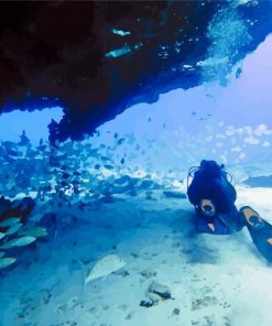 Diving In Canary Island Diamond Paintings