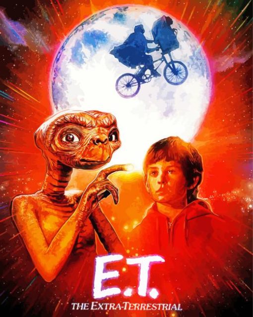 Et The Extra Terrestrial Poster Diamond Paintings