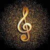 Golden Music Symbol Diamond Paintings