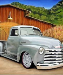 Grey Chevy 1950 Diamond Paintings