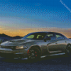 Grey Dodge Hellcat Diamond Paintings