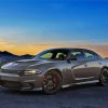 Grey Dodge Hellcat Diamond Paintings