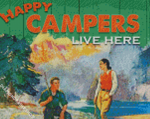 Happy Camper Art Diamond Paintings