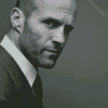 Monochrome Jason Statham Diamond Paintings