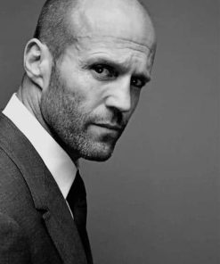 Monochrome Jason Statham Diamond Paintings