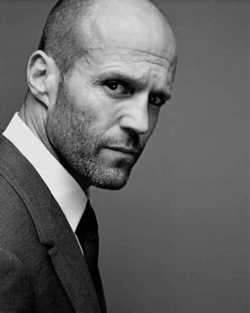 Monochrome Jason Statham Diamond Paintings