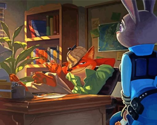 Juddy Hopps And Nick Wilde Diamond Paintings