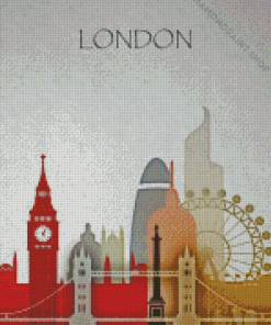 london Skyline Poster Art Diamond Paintings