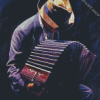 Man Playing Accordian Diamond Paintings