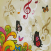 Colorful Musical Notes Diamond Paintings