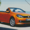 Orange Ww Cabriolet Diamond Paintings