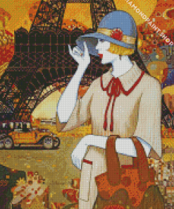 Parisian Deco Lady Diamond Paintings