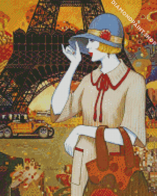 Parisian Deco Lady Diamond Paintings