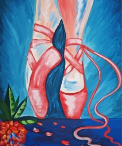 Pink Ballet Shoes Diamond Paintings