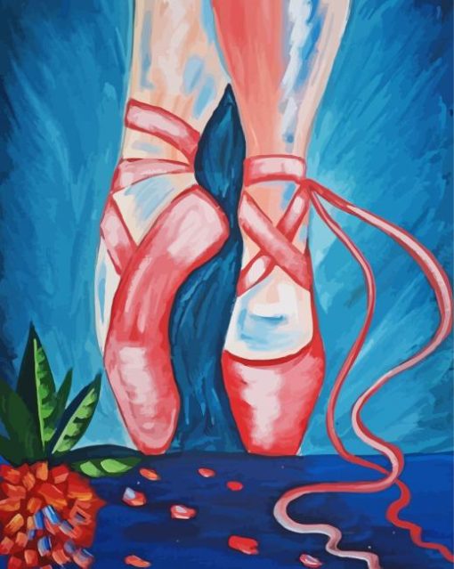 Pink Ballet Shoes Diamond Paintings