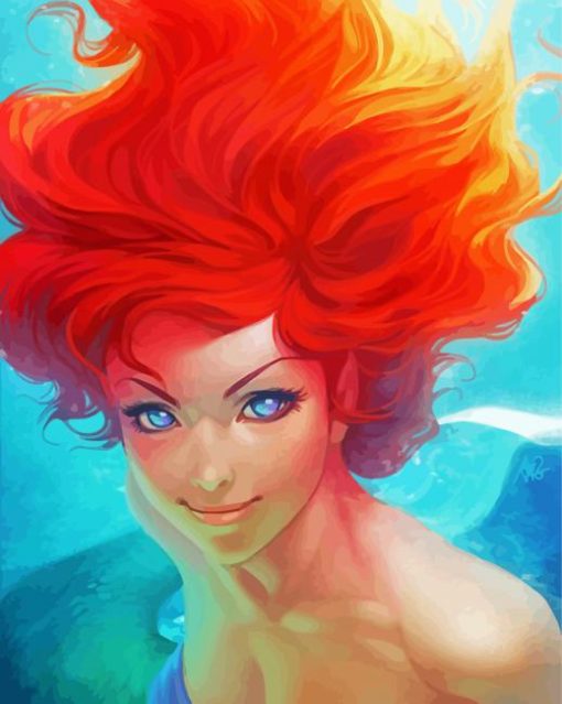 Pretty Red Hair Woman Diamond Paintings