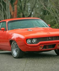 Red 1971 Roadrunner Diamond Paintings