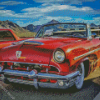 Red Old Mercury Convertible Diamond Paintings