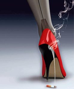 Red Heel Shoes Diamond Paintings