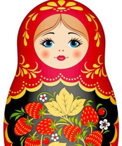 Red Nesting Doll Diamond Paintings