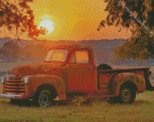 Rusty Chevy 1950 Diamond Paintings