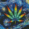 Starry Night Marijuana Diamond Paintings