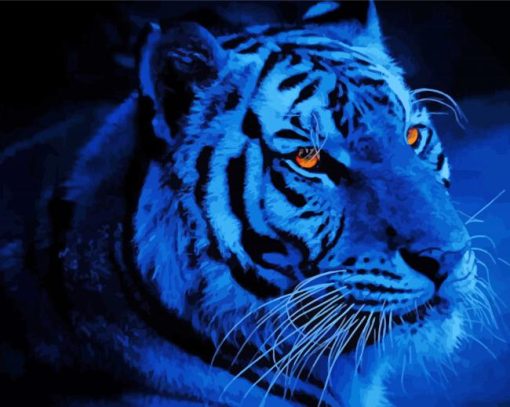 Tiger With Brilliant Eyes Diamond Paintings