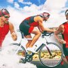 Triathlon Players Diamond Paintings