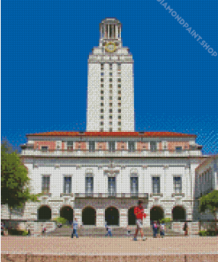 Texas University Building Diamond Paintings