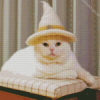 Wizard Cat With Hat Diamond Paintings